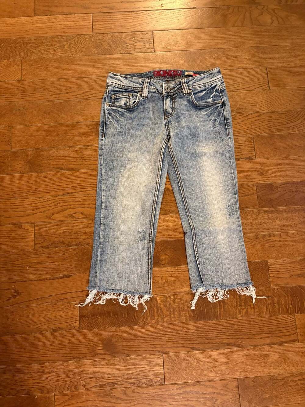Bongo Flirty Bootcut Y2K Cropped Capri Jeans Size 5